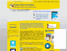 Tablet Screenshot of flyerscreator.com